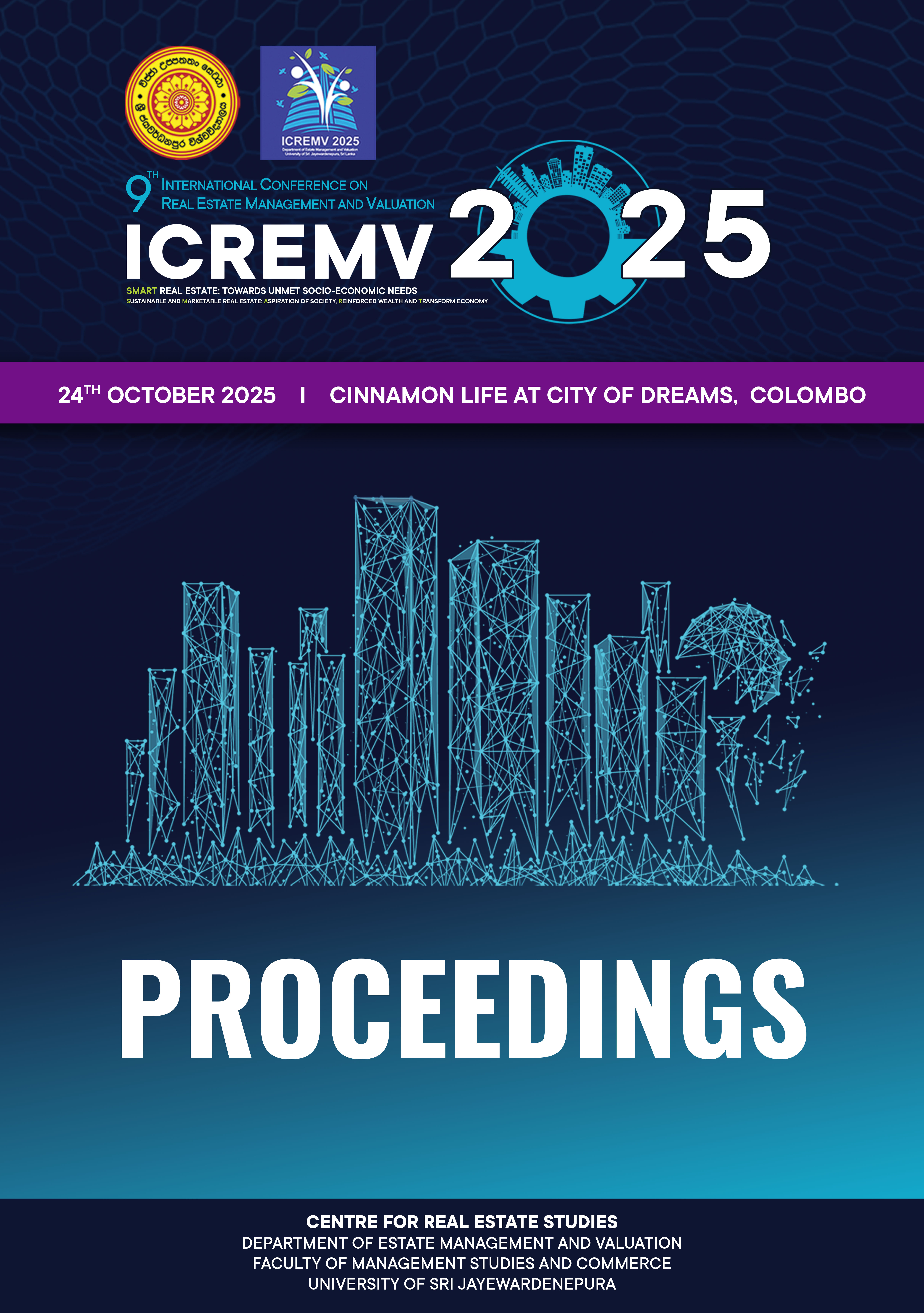 The 6th International Conference on Real Estate Management and Valuation.